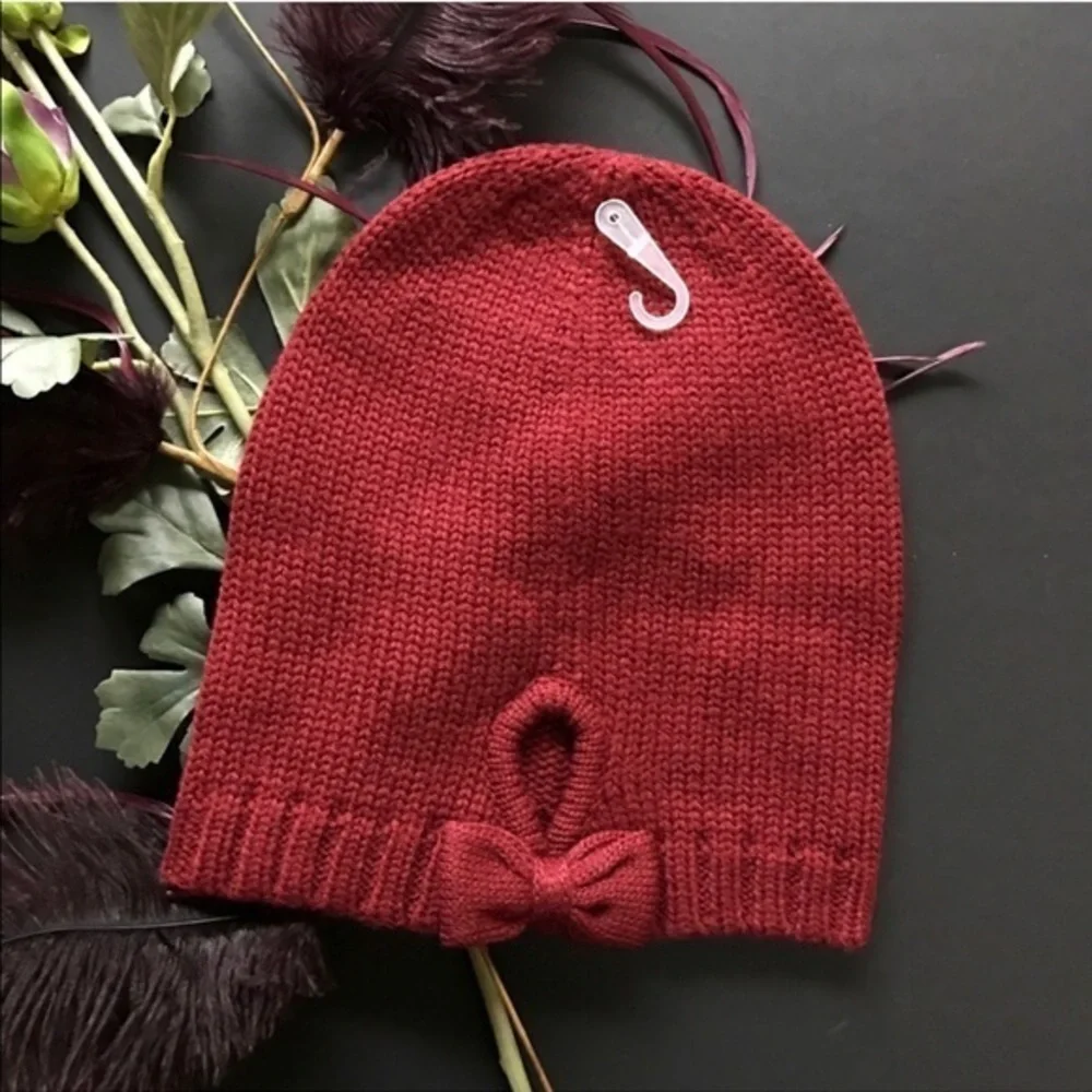 kate spade gathered knit beanie